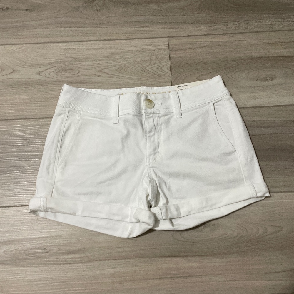 American Eagle Outfitters women's midi super stretch jean shorts low rise